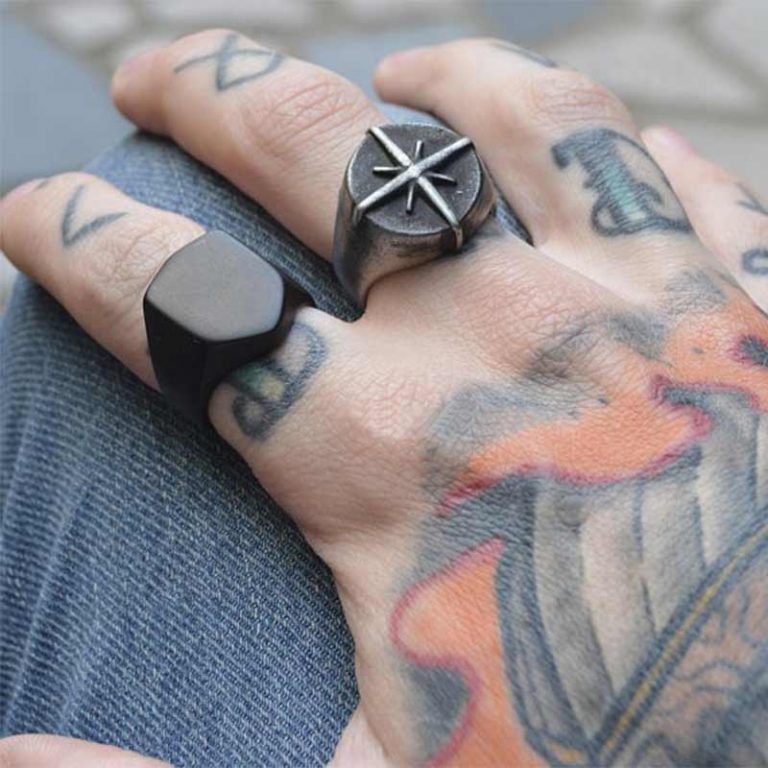 Bague Réglable En Forme De Pieuvre - Alliage De Zinc Vintage Unisexe - Style Pirate Ou Marin - Pour Homme Et Femme - 4