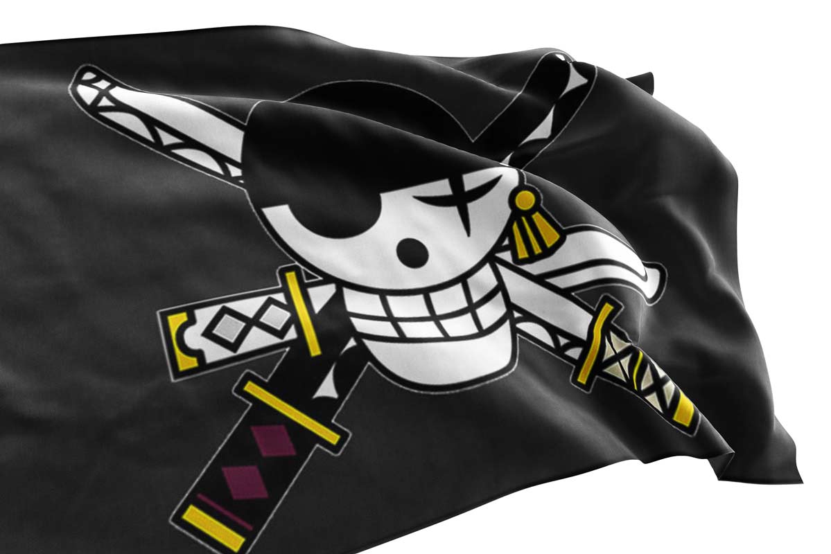 Roronoa Zoro Pirate-Emblem. by LoLoOw  Drapeau pirate, Images pirates,  Fond d'ecran dessin