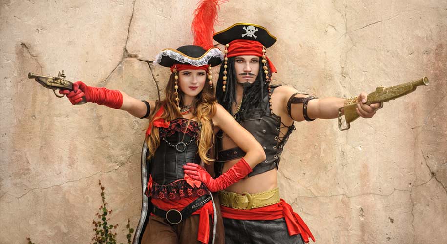 Costume de pirate Jolly Roger pour adultes