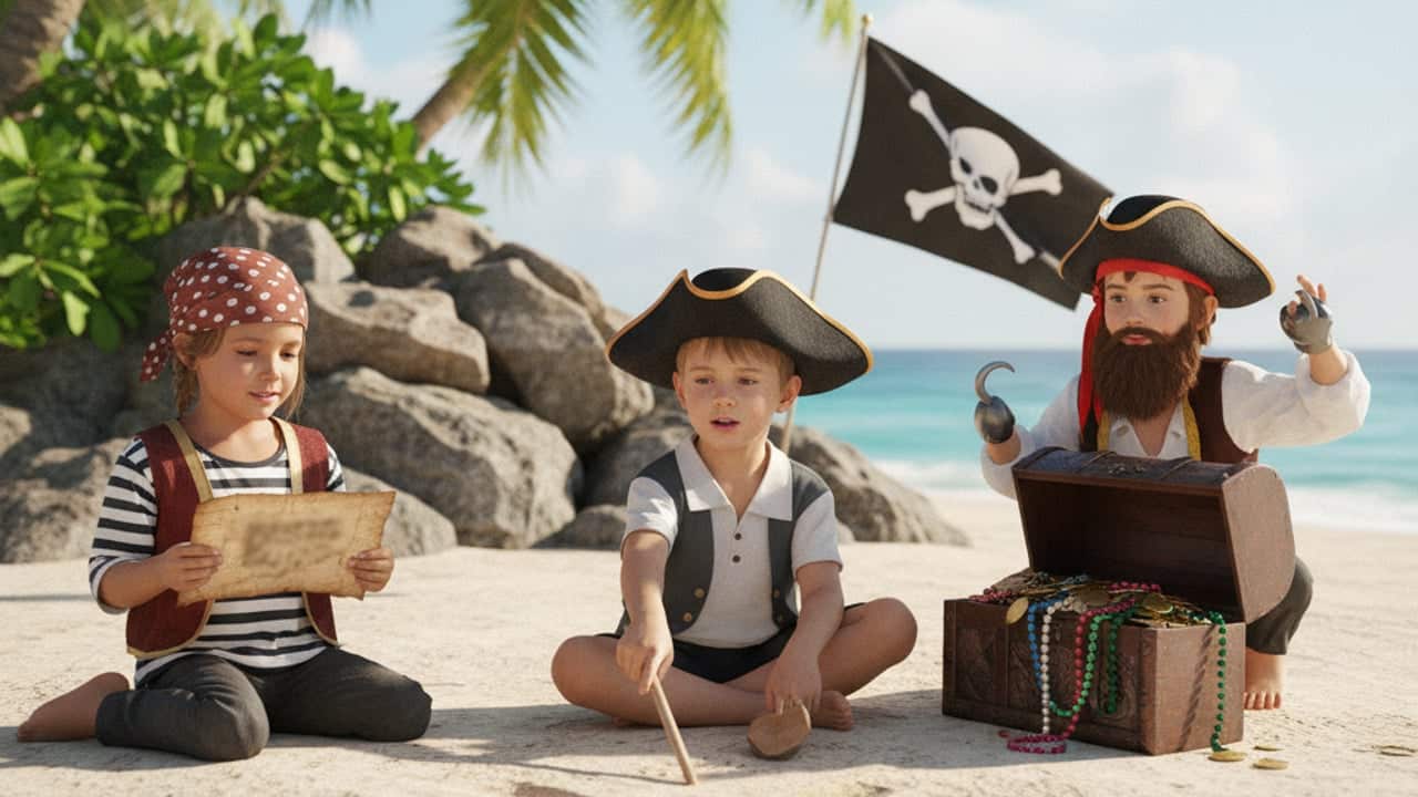 Quel âge pour une chasse au trésor pirate enfant ?